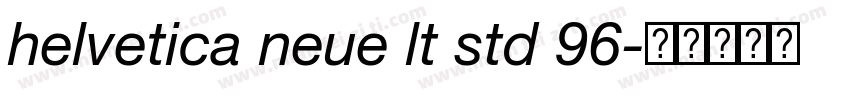 helvetica neue lt std 96字体转换